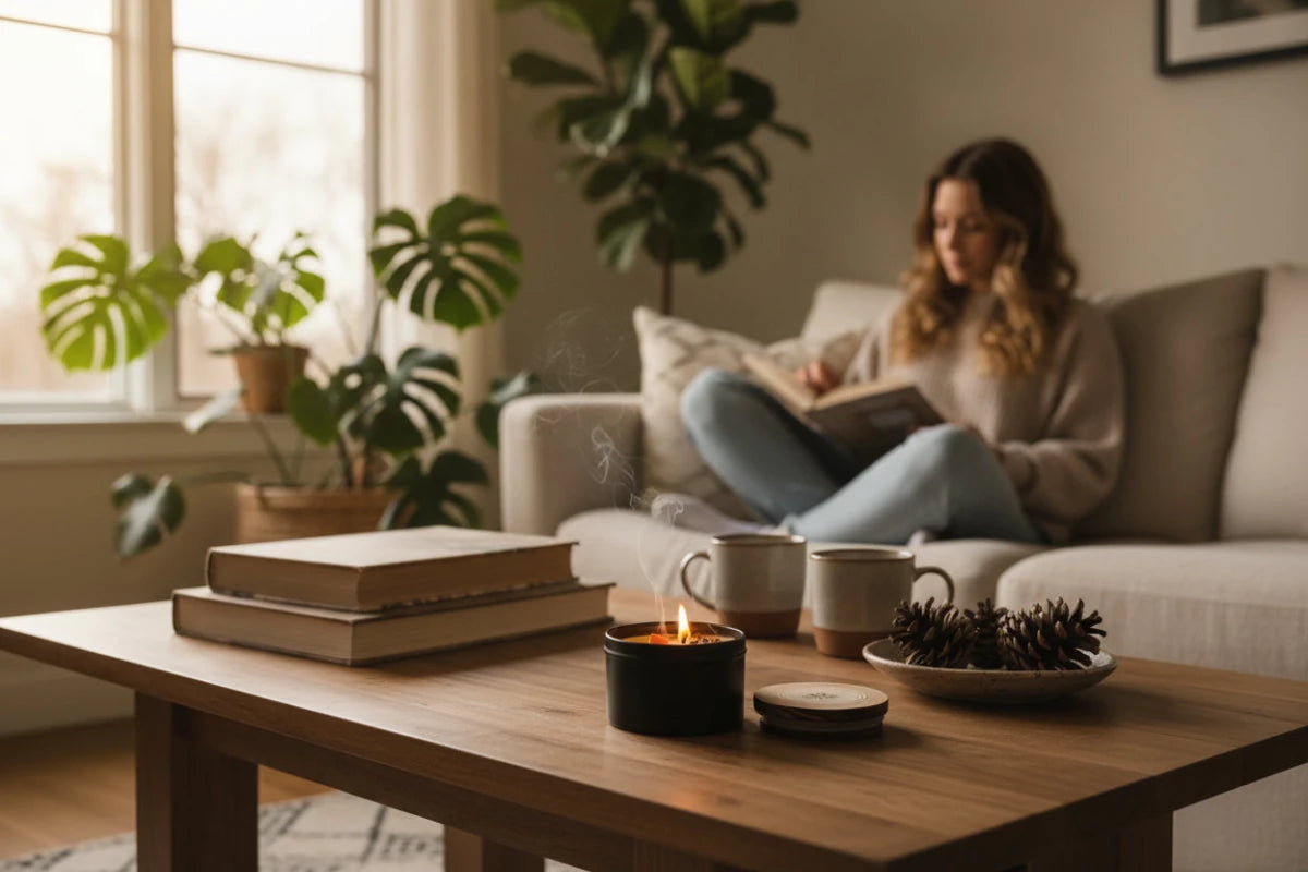 Salon con ritualizada Aralia Candles