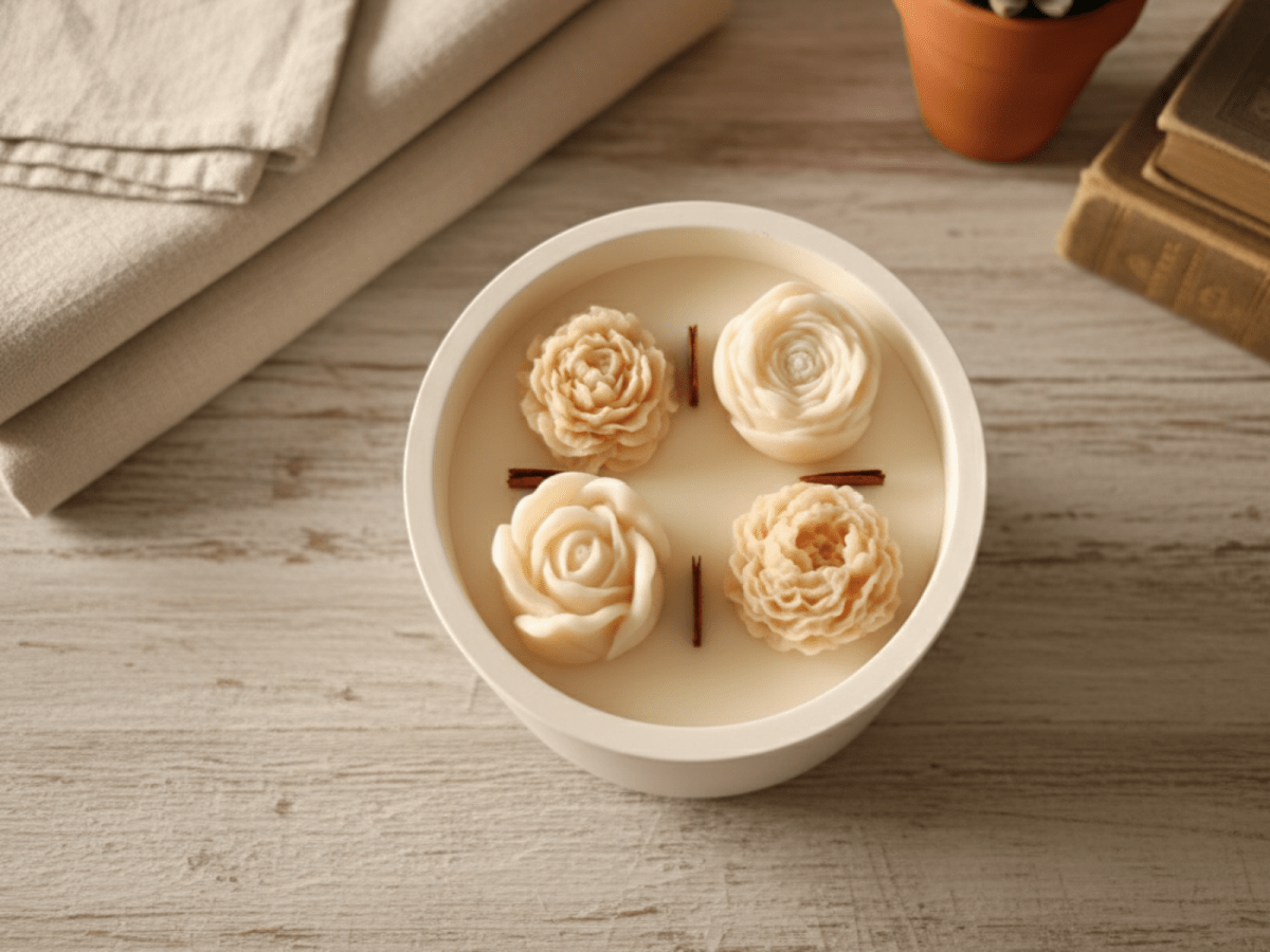 Vela Premium Elixir Floral Soja Rosa Jazmín Ylang - Ylang - Aromaterapia Sensual y Lujosa | Aralia Candles - AraliaCandles