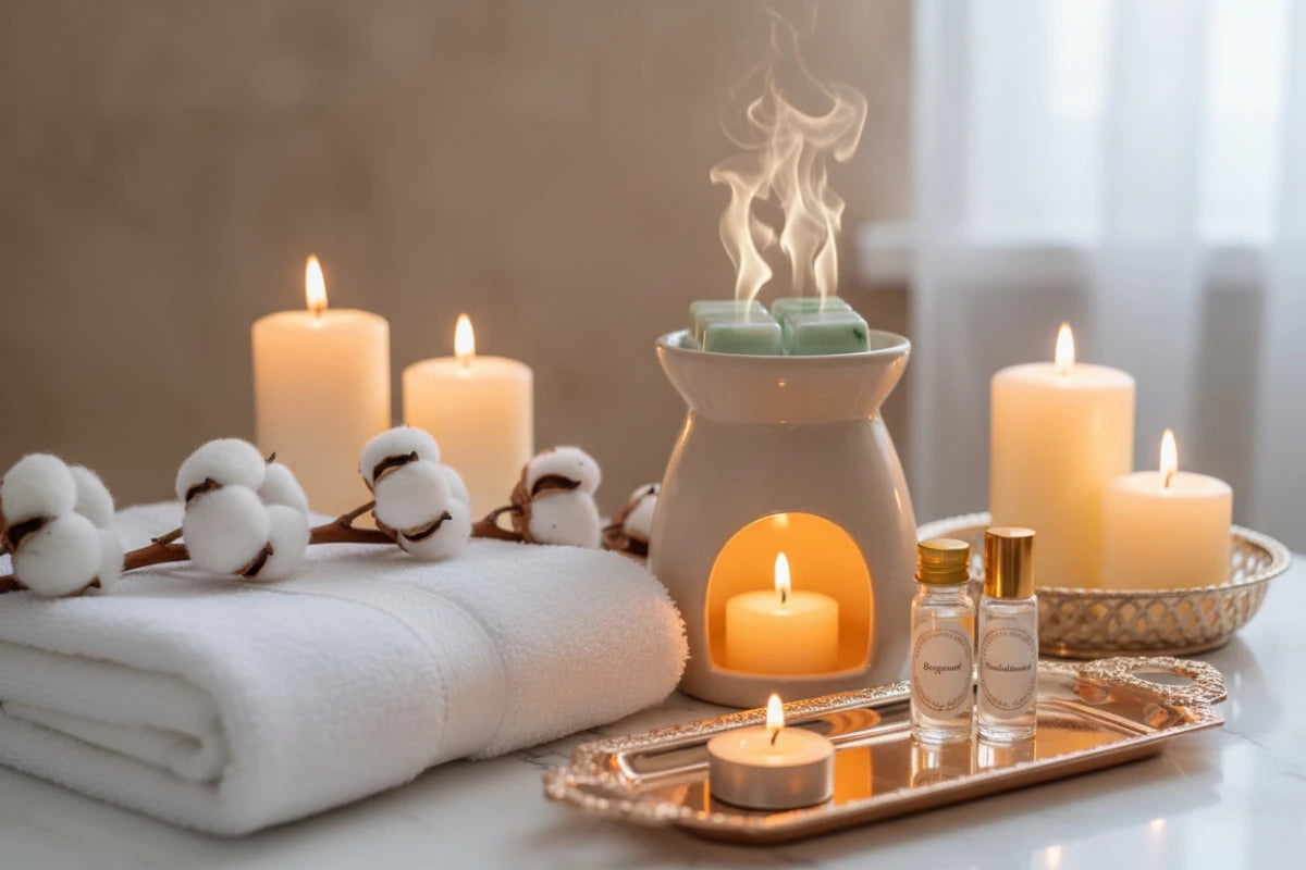 Wax Melts Bergamota y Sándalo - Dados Aromáticos 80g | Aralia Candles - AraliaCandles