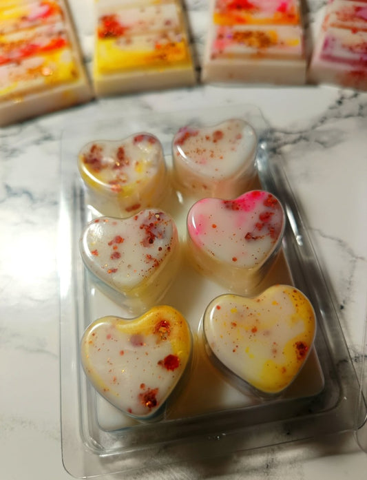 Wax Melts Corazones Chupachups Soja - Frutas Vibrantes Brillantes Dulces para Alegría | Aralia Candles - AraliaCandles